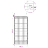 Gabion with 3.5 mm Wire and 5x10 cm Mesh 50x50x100 cm 3462811