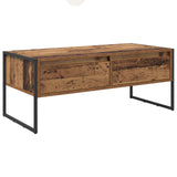 Coffee Table Old Wood 100 x 46 x 40 cm Engineered Wood 886448