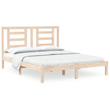 Bed Frame without Mattress 150x200 cm King Size Solid Wood Pine 3104353