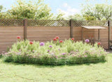 Garden Fence with Stakes 24 pcs 95 x 30 cm Mesh Silver 42042962