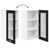 Hanging Cabinet Black Oak 40 x 31 x 80 cm Engineered Wood 884300