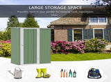 Metal Outdoor Storage Shed, Garden Tool House Cabinet -5' x 3' Green-AS 92042895