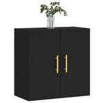 ZNTS Wall Cabinet Black 60x31x60 cm Engineered Wood 829949