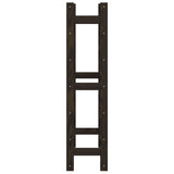 Wine Rack for 42 Bottles Black Solid Wood Pine 373403