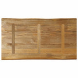 Table Top Live Edge 120x60x2.5 cm Solid Wood Rough Mango 370672