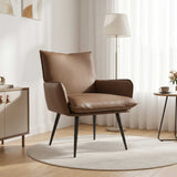 Armchair Cappuccino Faux Leather 42047741
