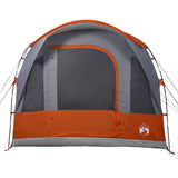 Camping Tent Tunnel 3-Person Grey and Orange Waterproof 94624