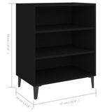 806059 Sideboard Black 57x35x70 cm Engineered Wood