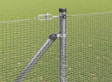 Welded Wire Fence with Spikes 25 x 1.5 m Silver Mesh 3351973