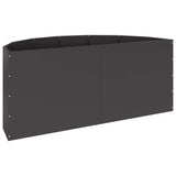 Planter Black 120 x 60 x 50 cm Steel 883703
