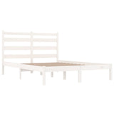 3103644 Bed Frame without Mattress White Solid Wood 120x200 cm