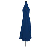 Garden Parasol 395 x 395 x 245 cm Polyester Round Azurblau 42003651