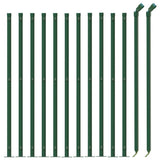 Wire Mesh Fence with Flange Green 0.8x25 m 154152