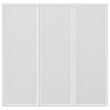 Shower Bath Screen Wall 117 x 120 cm 3 Panels Foldable 140784