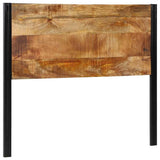 Headboard 120 cm Solid Wood Mango and Iron 4017546