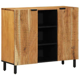 Sideboard with Shelf Brown 90 x 33 x 75 cm Solid Mango Wood 4017784