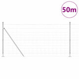 Welded Wire Fence with Concrete Base 50 x 1.2 m 3351538