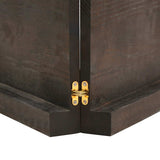 Bathroom Countertop Dark Brown 140x40x cm Treated Solid Wood 3156244