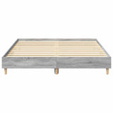 Bed Frame Grey Sonoma Engineered wood, solid eucalyptus wood 3328722