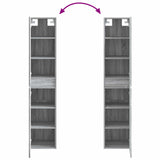 Bathroom Furniture Set 3 pcs Grey Sonoma 33 x 34.5 x 160 cm 3406089