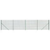 Wire Mesh Fence with Flange Green 2x10 m 154150