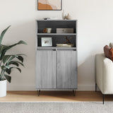 Highboard Grey Sonoma 60x36x110 cm Engineered Wood 831490