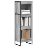 Book Cabinet Grey Sonoma 40 x 30 x 121 cm Engineered Wood 886369