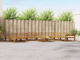 Outdoor Sofa Set 9 pcs Natural Solid Acacia Wood 3368022