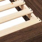 Bed Frame without Mattress Brown Oak 100x200 cm 3281209