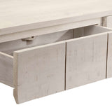 Console Table White 110x35x75 cm Solid Wood Mango 4009375