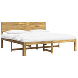 Double Bed Frame with Headboard ROSTOCK White 200 x 200 cm 3405427