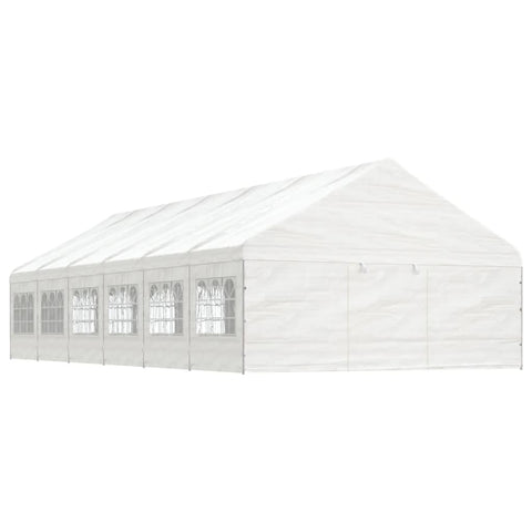 Gazebo with Roof White 13.38x5.88x3.75 m Polyethylene 3155498