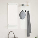 Wall-Mounted Coat Rack White 70 x 10 x 90 cm Engineered wood 874523