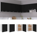 ZNTS Hanging Cabinets 2 pcs Black 50x31x60 cm Engineered Wood 805079