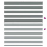 Zebra Blind Dark Grey 125x100 cm Fabric Width 120.9 cm Polyester 4014110