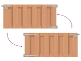 Garden Gate 100 x 80 cm WPC and Aluminium Brown 42039048