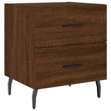 Bedside Cabinets 2 pcs Brown Oak 40x35x47.5 cm Engineered Wood 827355