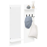 Wall-Mounted Coat Rack White 70 x 10 x 90 cm Engineered wood 874523