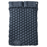 Self Inflating Camping Mattress with Pillows 2-Person Grey 4007099