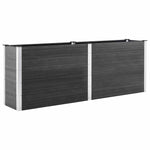 Garden Raised Bed 250x50x91 cm WPC Grey 49058