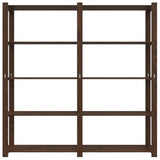 5-Tier Storage Rack Brown 170x38x170 cm Solid Wood Pine 373395