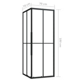 ZNTS Shower Cabin ESG 70x70x180 cm 150772