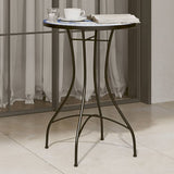 Mosaic Bistro Table Blue and White 50x70 cm Ceramic 4003399