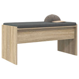 Hall Bench with Cushion Sonoma Oak 83 x 38 x 40 cm 891554