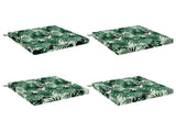 4-Piece Seat Cushions SOEST 4 pcs 100% Polyester Leaf Pattern 944922