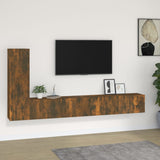 3 Piece TV Cabinet Set Smoked Oak Engineered Wood 3114323