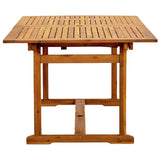7 Piece Garden Dining Set Solid Wood Acacia and Textilene 3279303