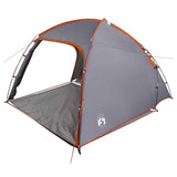 Cabin Tent with Roof Grey and Orange 370 x 230 x 185 cm Taffeta 42000992