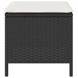 Garden Dining Set Black Poly Rattan 42007922