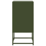 ZNTS Bedside Cabinet Olive Green 36x39x78 cm Steel 846574